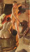 Anders Zorn Women Bathing in the Sauna oil